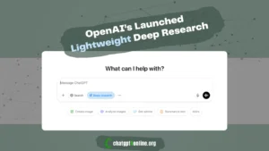 ChatGPT lightweight deep research tool
