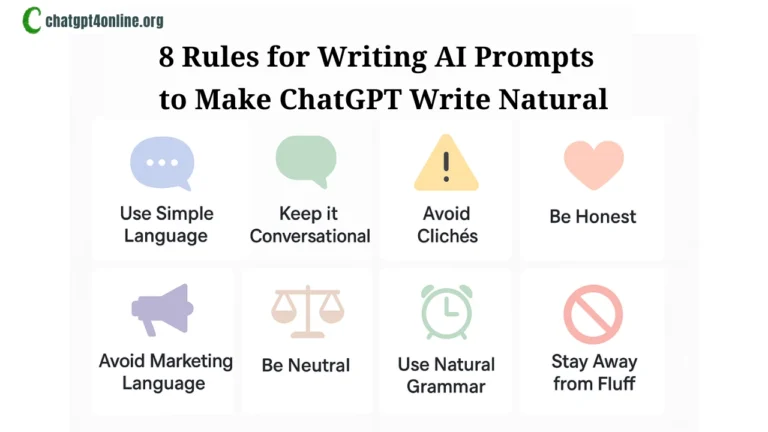 Rules for Writing AI Prompts to make ChatGPT write Natural AI prompts to make chatgpt write natural